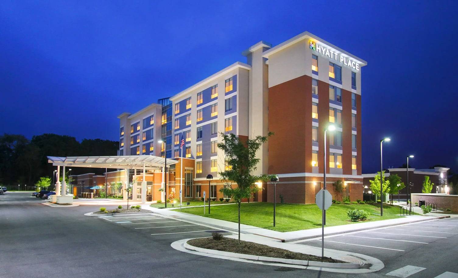 Exterior view of Hyatt Place and Residence Inn Blacksburg, VA