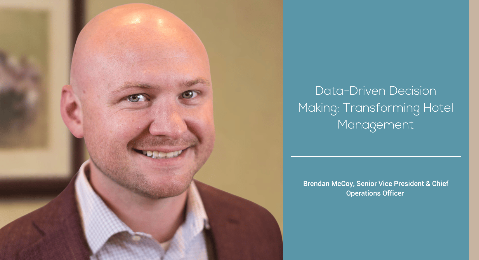 a man with a bald head smiling at the camera