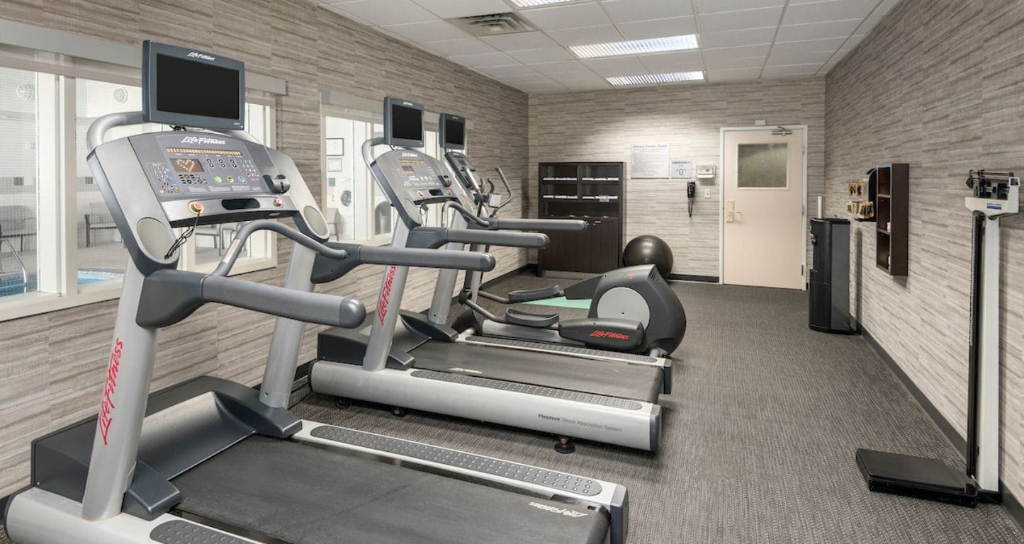 Fitness room at Courtyard West Orange