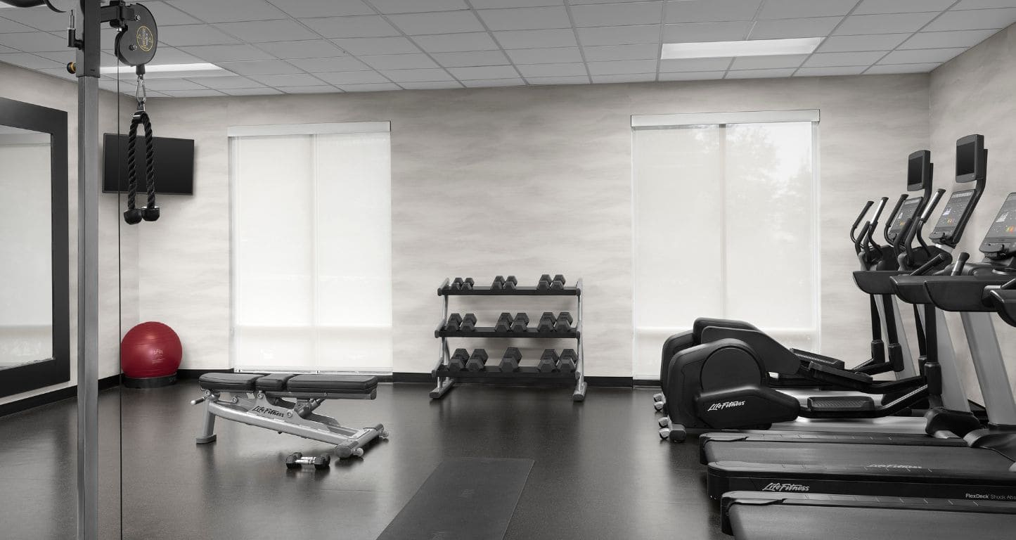 The fitness center at Fairfield Inn & Suites Fayetteville