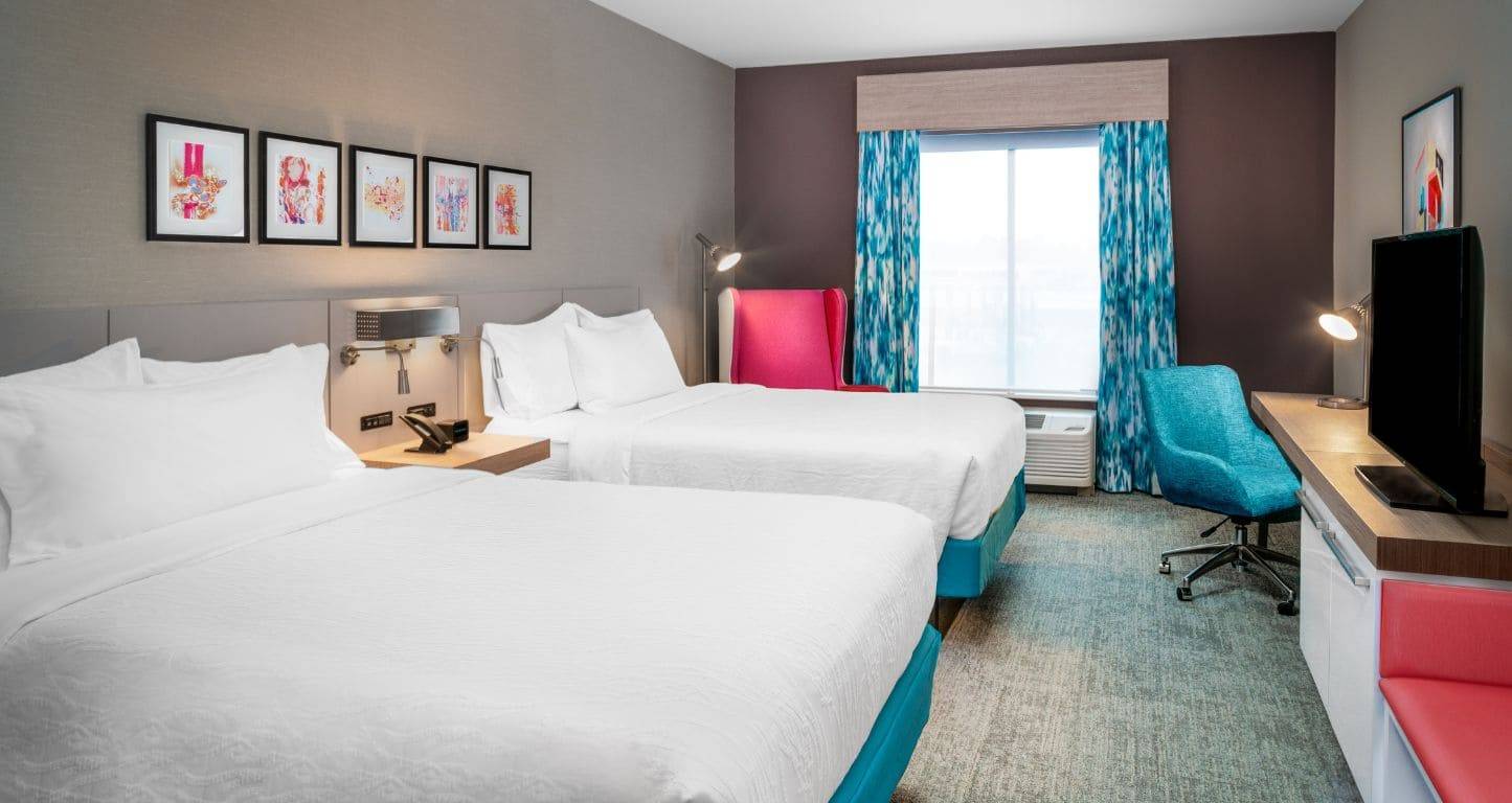 a two bed suite at Hilton Garden Inn Brunswick