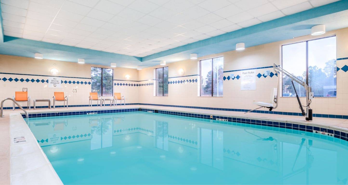 Indoor pool at Holiday Inn Express