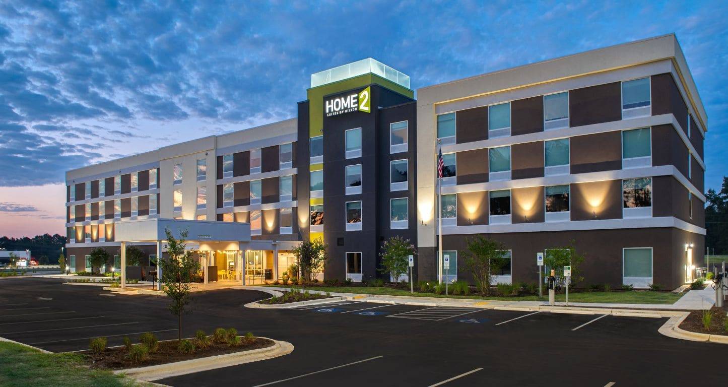 Exterior view of Home2 Suites by Hilton Fayetteville North