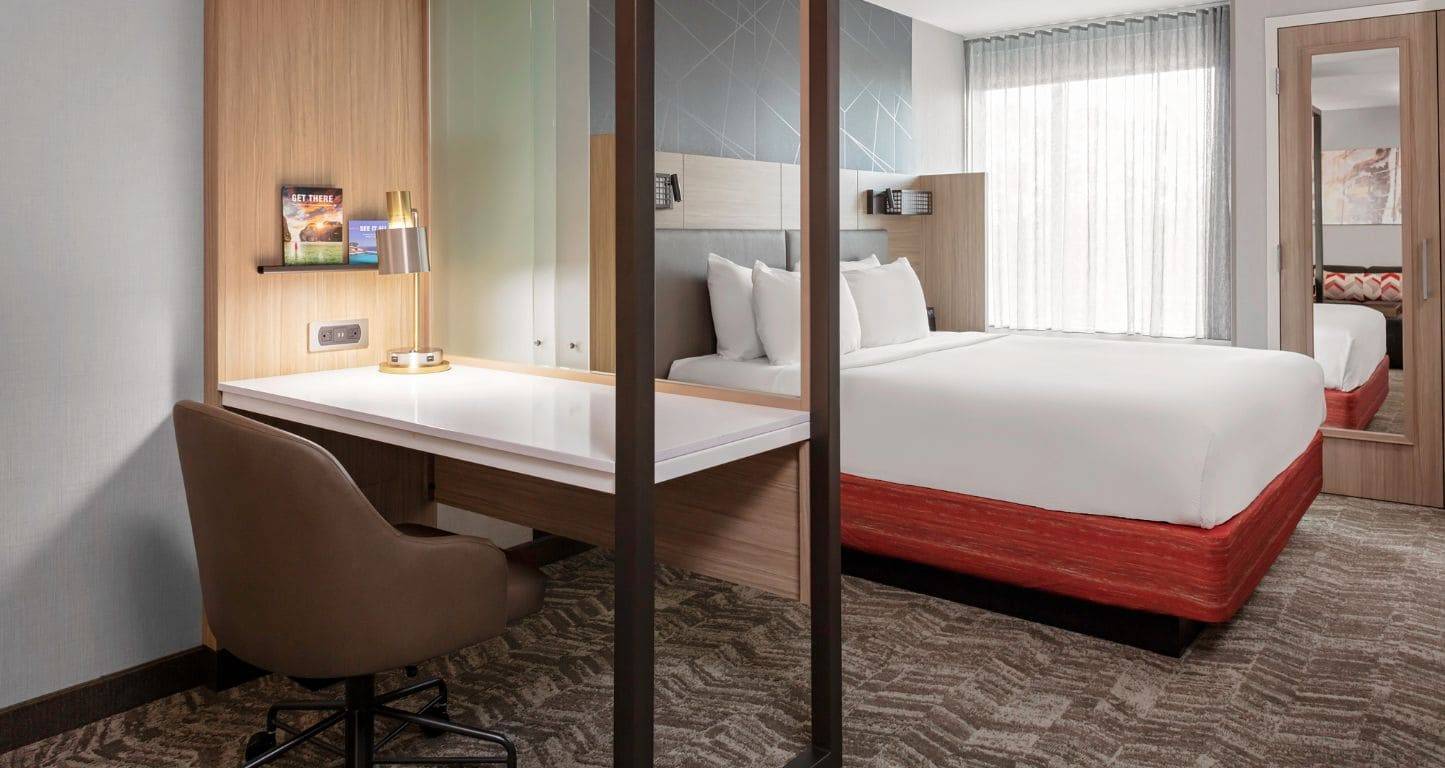 Guest room at SpringHill Suites Beaufort