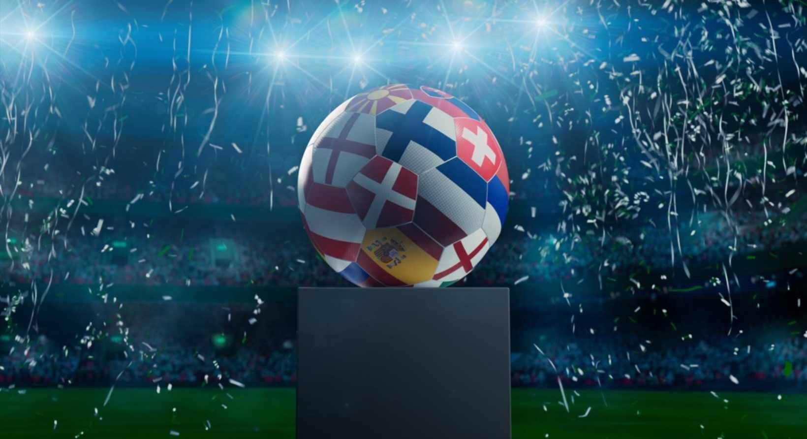 A soccer ball at the World Cup