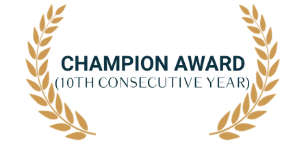 Champion award 10 years icon