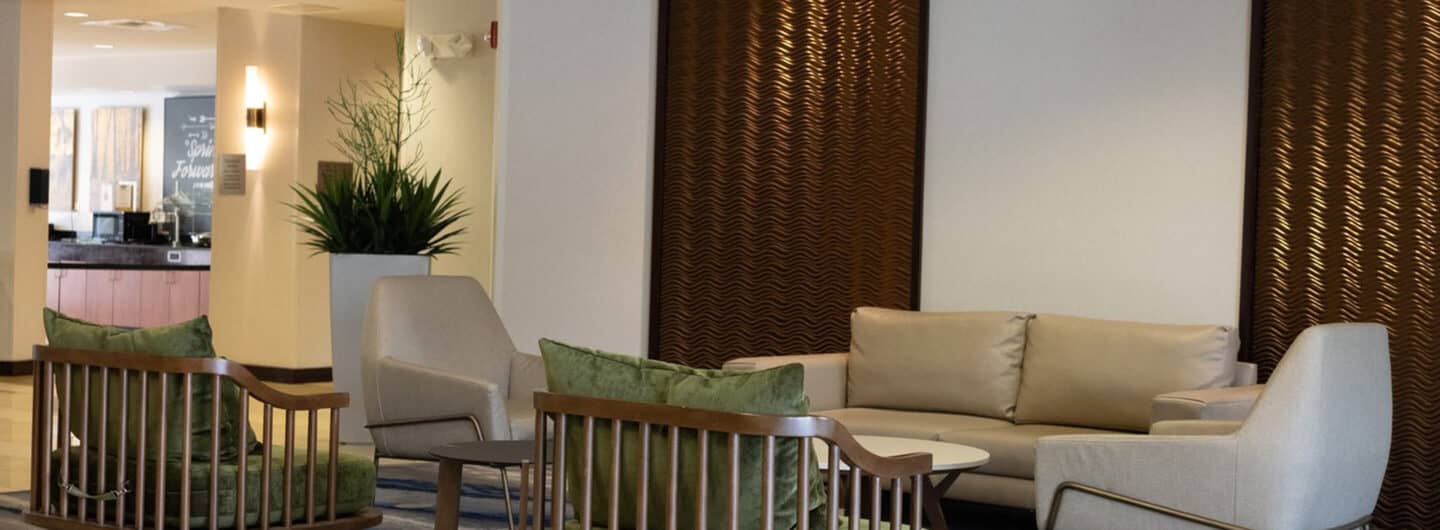 Inside a Fairfield Inn & Suites operated by Newport Hospitality Group.