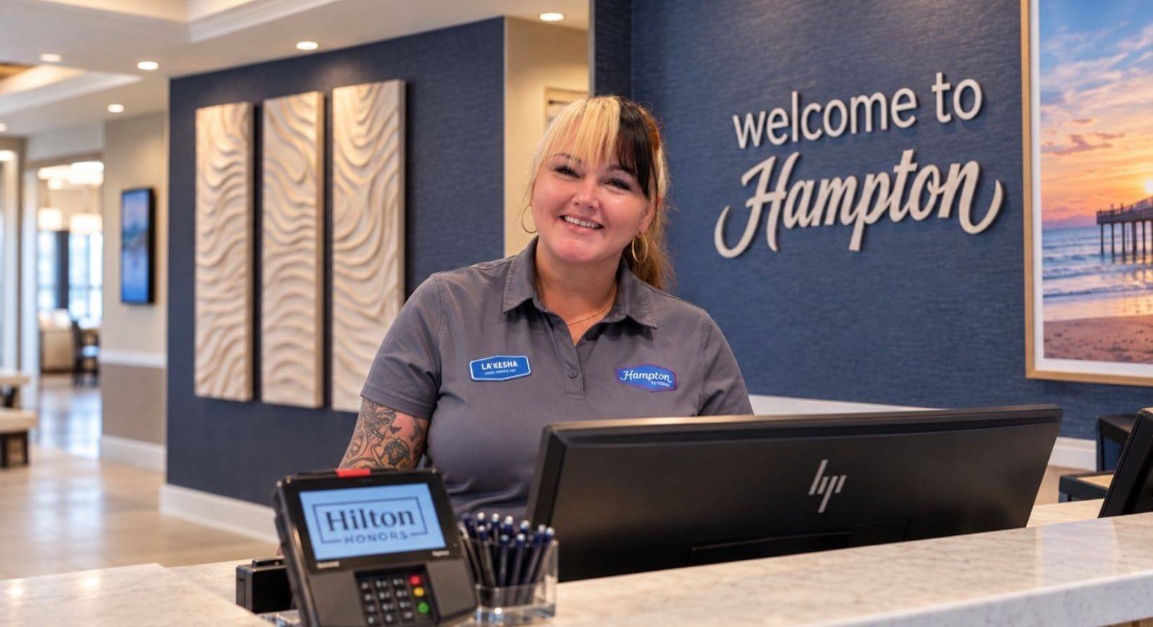 La'Kesha Holland at Hampton Inn Jacksonville Beach Oceanfront