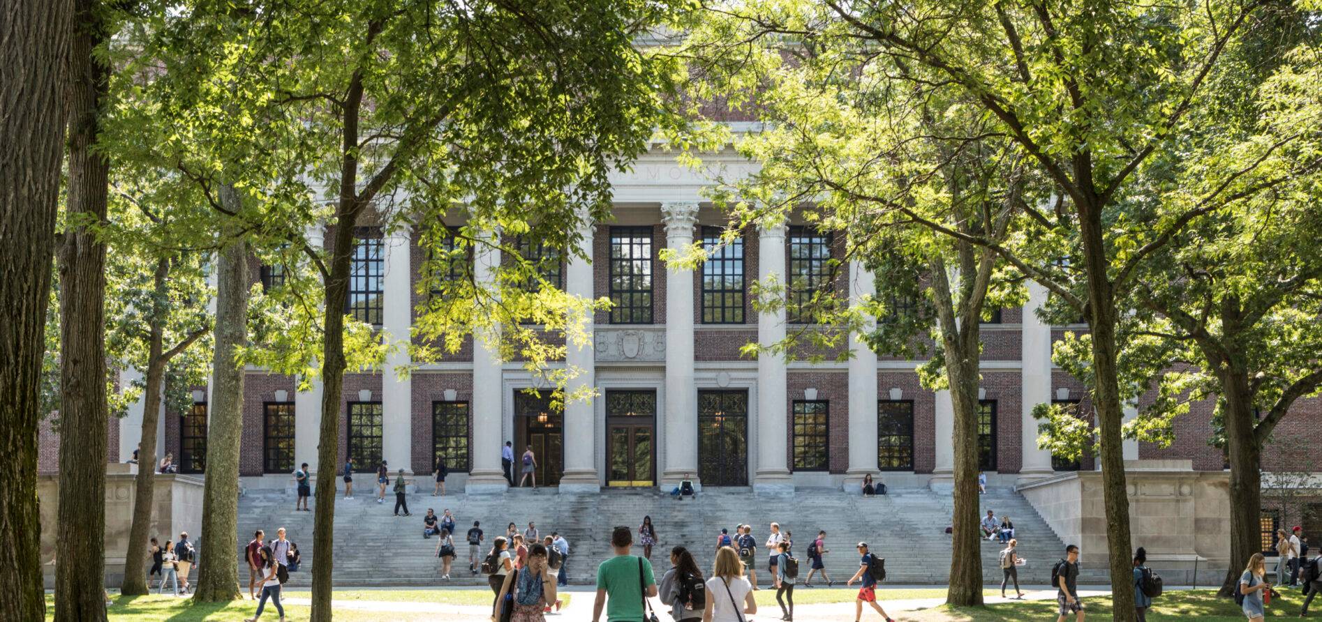 Exterior view of a college building