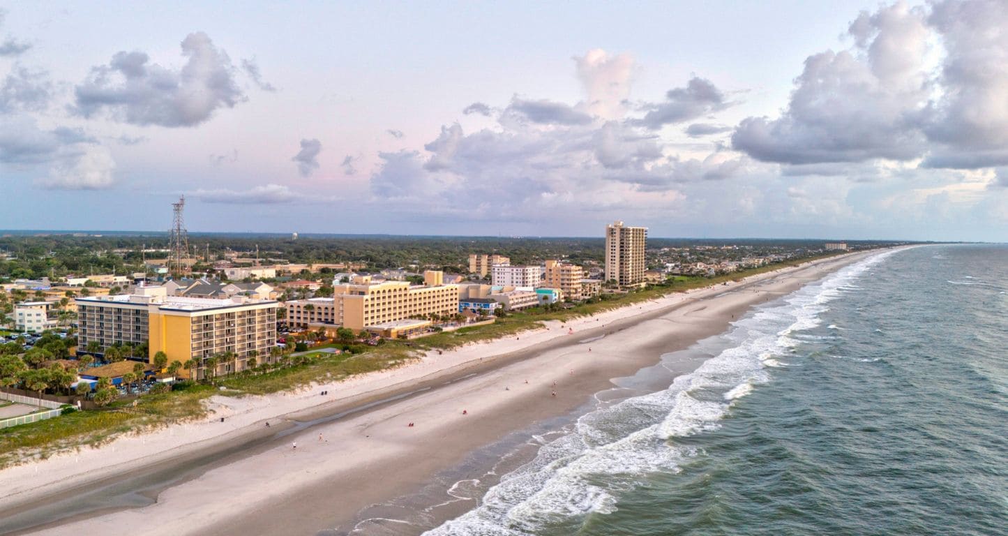 The beach at Hampton Inn Jacksonville Beach/Oceanfront & Tides BG