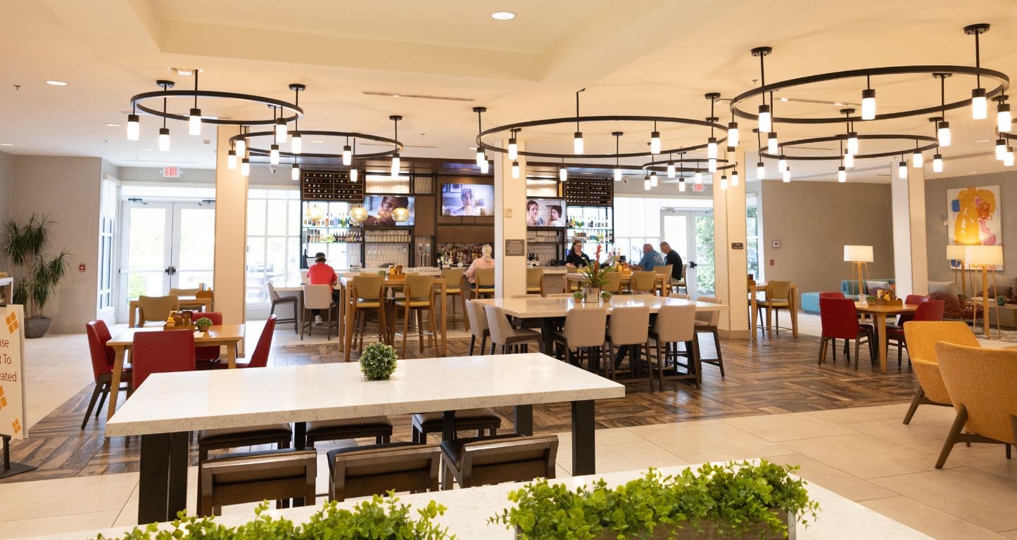 The dining area at Hilton Garden Inn Brunswick