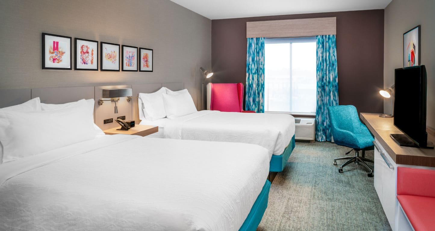 a two bed suite at Hilton Garden Inn Brunswick