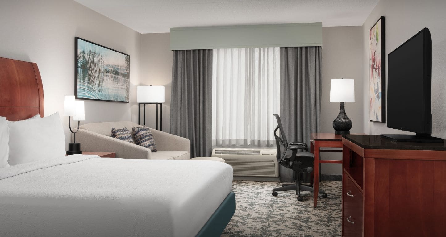 One bed suite at Hilton Garden Inn Columbia