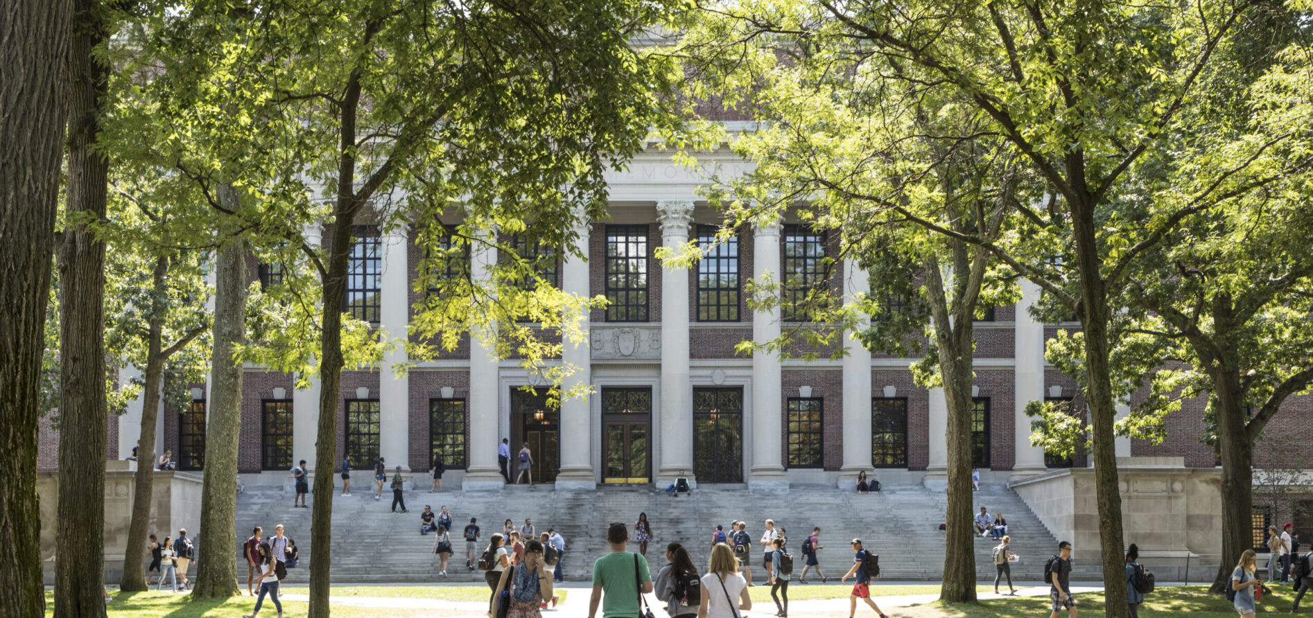 Exterior view of a college building