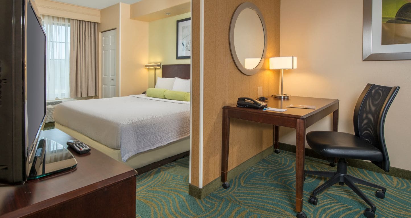King suite at SpringHill Suites Prince Frederick