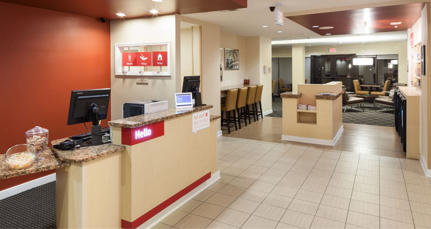 Lobby at TownePlace Suites Columbia Southeast