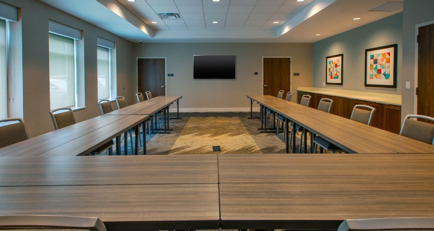 A meeting room at Homewood Suites Columbus Easton